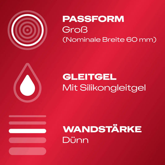 Durex Kondome Gefuhlsecht Extra Gro? XXL 10 Pieces