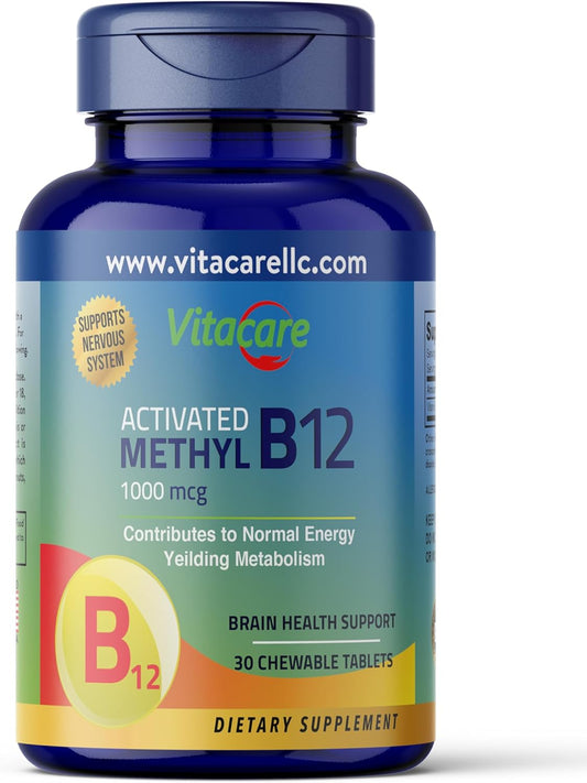 Vitacare Activated B12 1000 MCG 30 Cheable Tab
