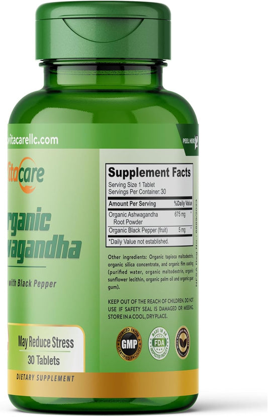 Vitacare Organic Ashwagandha 30 TAB