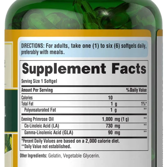 PURITANS PRIDE PRIMROSE OIL 1000 MG 120 SOFT