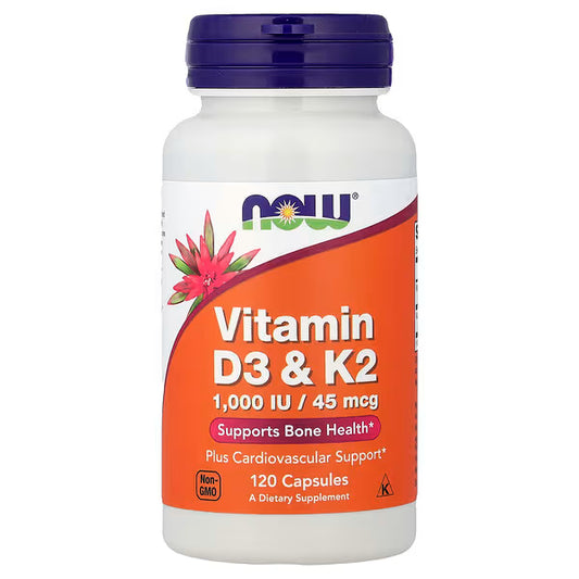 NOW VITAMIN D-3&K-2 1000IU-45 MCG