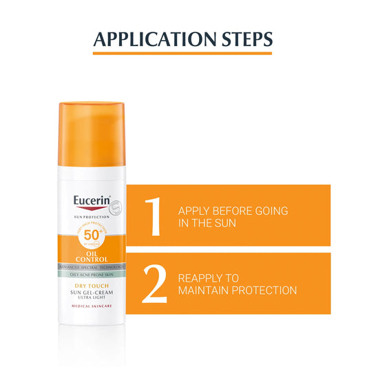 EUCERIN DRY TOUCH SUN GEL CREAM SPF 50+ 50 ML