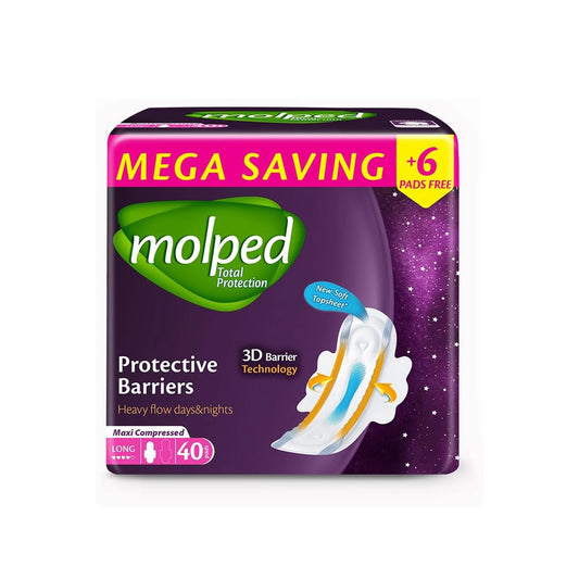 Molped Protective Barries Maxi Thick Long 40 Pads