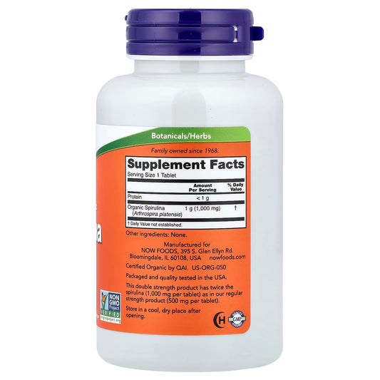 Now Spirulina 1000 Mg 120 Tab