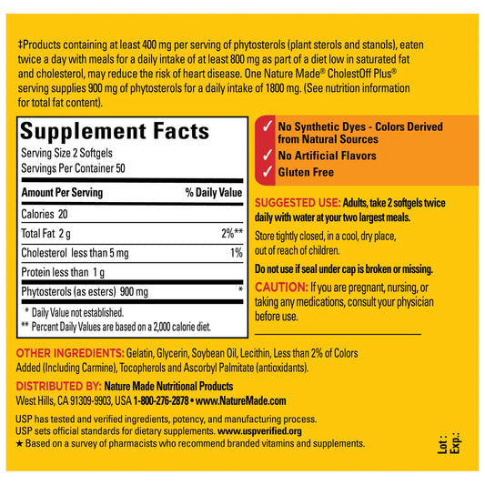 NATURE MADE CHOLEST OFF PLUS 210 CAPSULES