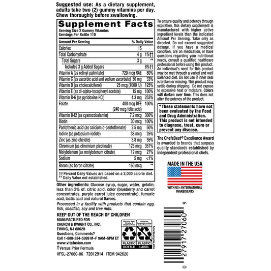 VITAFUSION MEN MULTIVITAMIN 220 GUMMIES