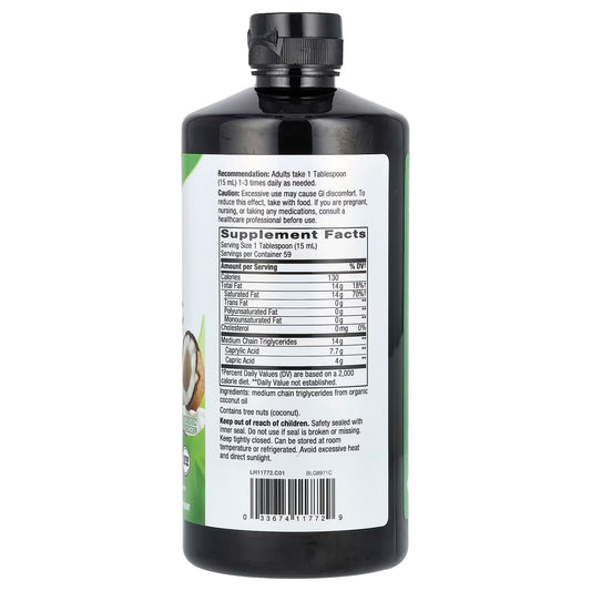 NATURES WAY ORGANIC MCT OIL 887 ML