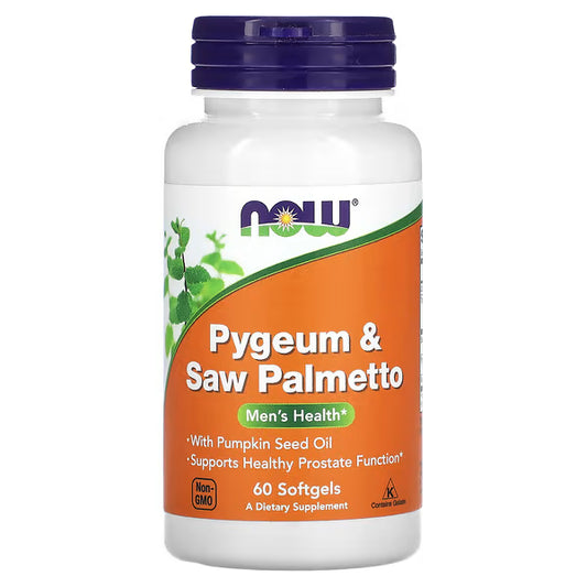 NOW PYGEUM & SAW PALMETTO 60 SOFTGELS