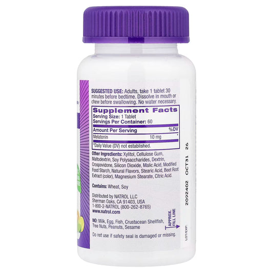 NATROL MELATONIN 10 MG 60 GUMMIES