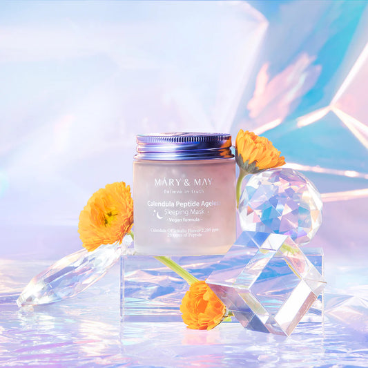 MARY&MAY CALENDULA PEPTIDE AGELESS SLEEP MASK 110G