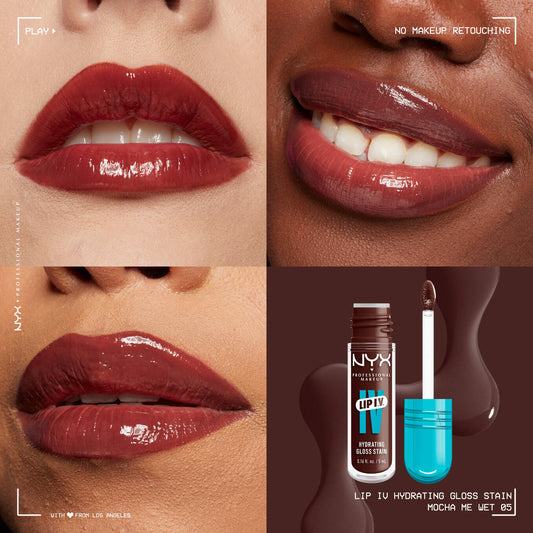 NYX LIP I.V HYDRATING GLOSS SERUM 05 MOCHA ME 5ML