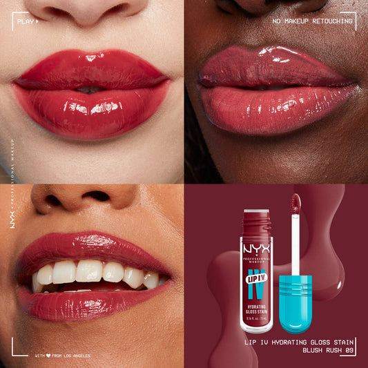 NYX LIP I.V HYDRATIN GLOSS SERUM 09 BLUSH RUSH 5ML