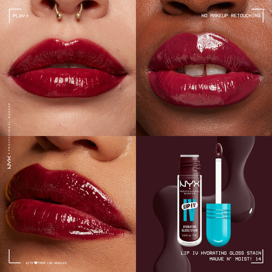 NYX LIP I.V HYDRATING GLOSS SERUM 14 MAUVE N 5ML