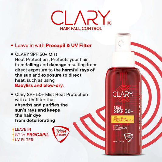 CLARY MIST SPF 50+ HEAT PROTECTION 120 ML